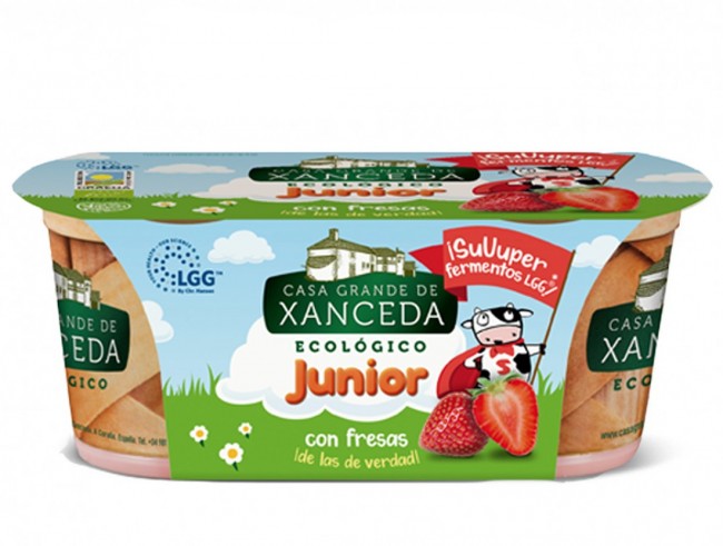 Junior Yogur Ecológico con LGG® con Fresas - 2x125g