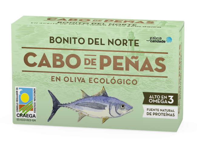 Bonito del Norte en aceite de oliva virgen extra ecológico
